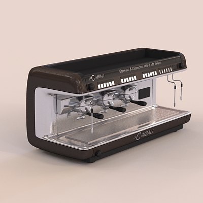 3d model cimbali coffee machine - cimbali coffee machine by zelosh