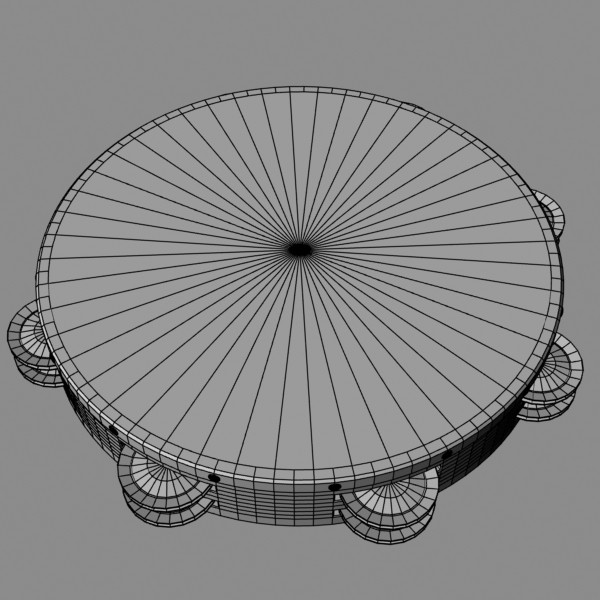 3ds max tambourine - Tambourine by mostlysquare