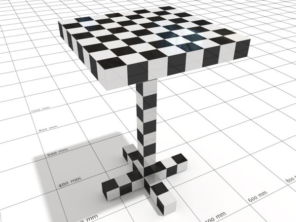 moooi chess table 3d max - Moooi Chess small table by 3DmakeWork
