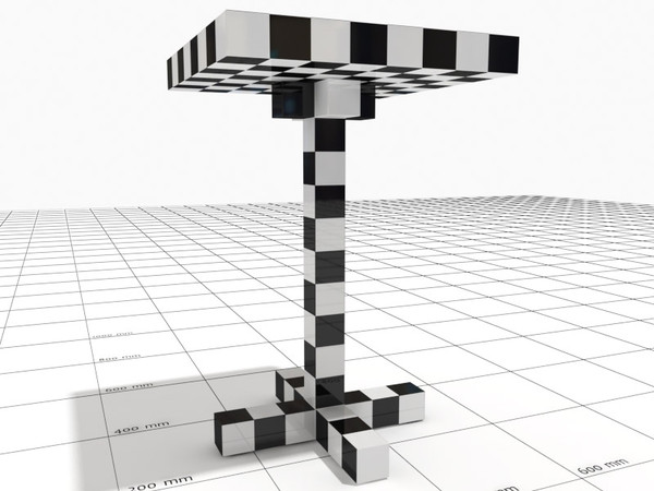 moooi chess table 3d max - Moooi Chess small table by 3DmakeWork