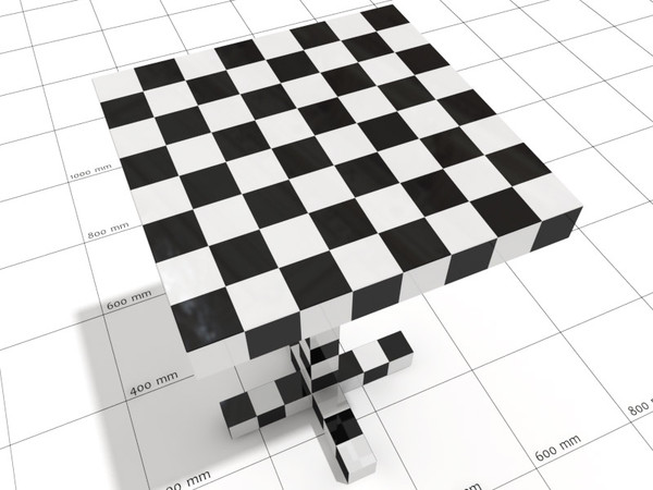 moooi chess table 3d max - Moooi Chess small table by 3DmakeWork