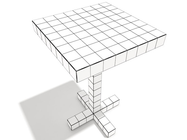 moooi chess table 3d max - Moooi Chess small table by 3DmakeWork