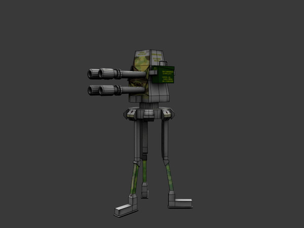 3d model sd-1 sentry gun turret - SD-1 Auto-Turret by nikolajdazz