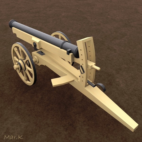cannon leonardo vinci 3d 3ds - Cannon by Mar.K