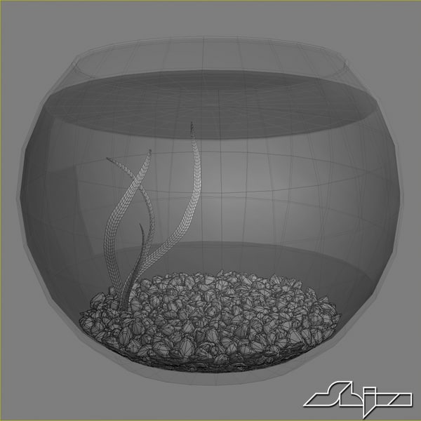 maya aquarium 1 - Aquarium Fish Tank 1 by shiva3d