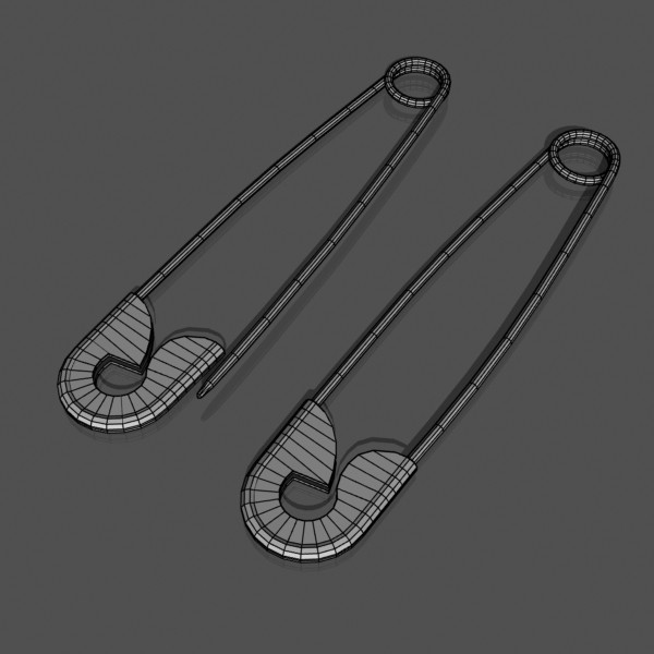3d model safety pin - Safety Pin by mostlysquare