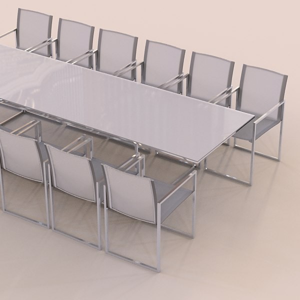 3ds max chair table outdoor - chair table outdoor royal botania ninix by zelosh