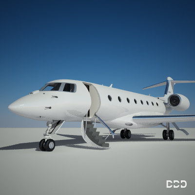 3d private gulfstream model - gulfstream g650 st2 by OODINDD