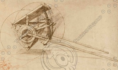 machine-gun leonardo da 3d 3ds - Machine-gun by Mar.K