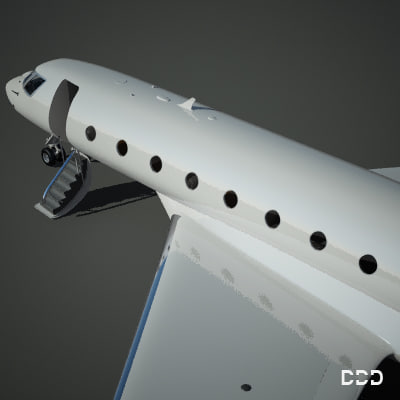 3d private gulfstream model - gulfstream g650 st2 by OODINDD