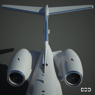 3d private gulfstream model - gulfstream g650 st2 by OODINDD