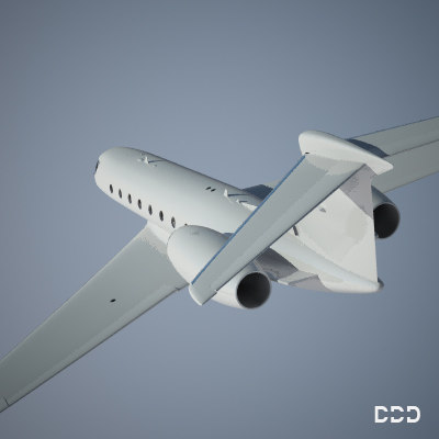 3d private gulfstream model - gulfstream g650 st2 by OODINDD