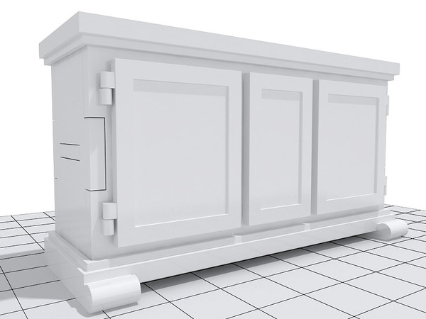 buffet moooi paper max - Moooi Paper buffet by 3DmakeWork