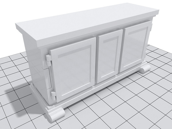 buffet moooi paper max - Moooi Paper buffet by 3DmakeWork