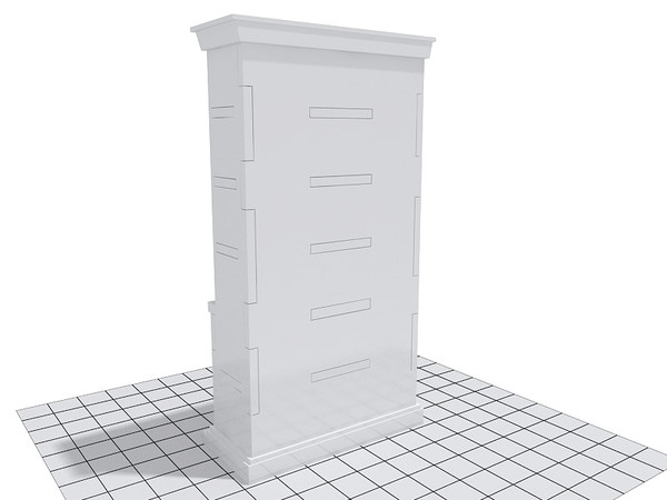 cabinet moooi paper 3d model - Moooi Paper cabinet by 3DmakeWork