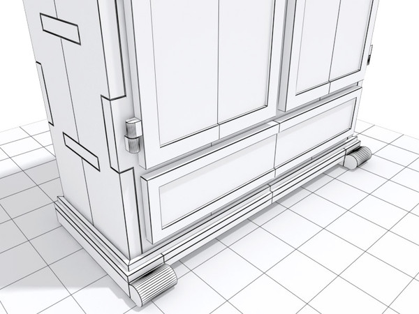 3ds max cupboard moooi paper - Moooi Paper cupboard by 3DmakeWork