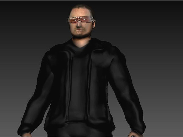 3d model of u2 bono - U2s Bono by Interu2x