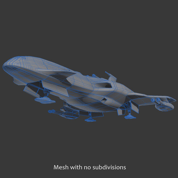 space craft 3d model - Space Craft (Warship)... by PolyTron