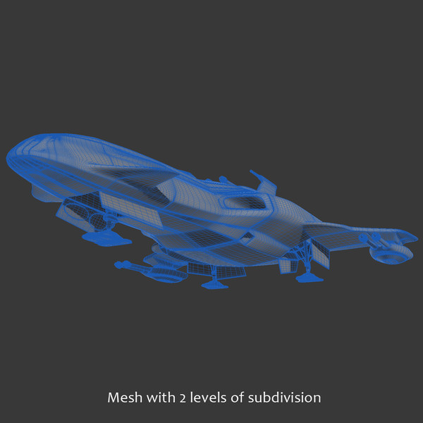 space craft 3d model - Space Craft (Warship)... by PolyTron