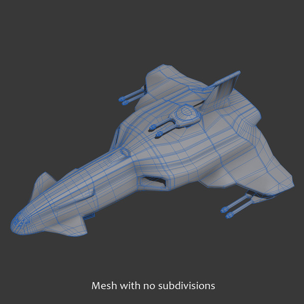space craft 3d model - Space Craft (Warship)... by PolyTron