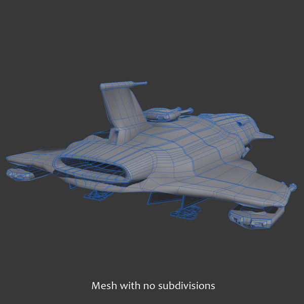 space craft 3d model - Space Craft (Warship)... by PolyTron