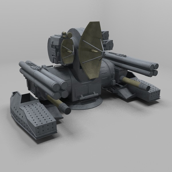 3d model russian 3m87 kortik - 3M87 Kortik by NURMS