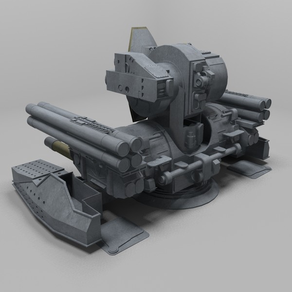 3d model russian 3m87 kortik - 3M87 Kortik by NURMS