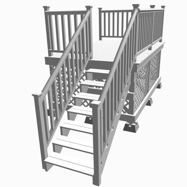 white deck 3d dxf - White Side Deck by chaosfractal