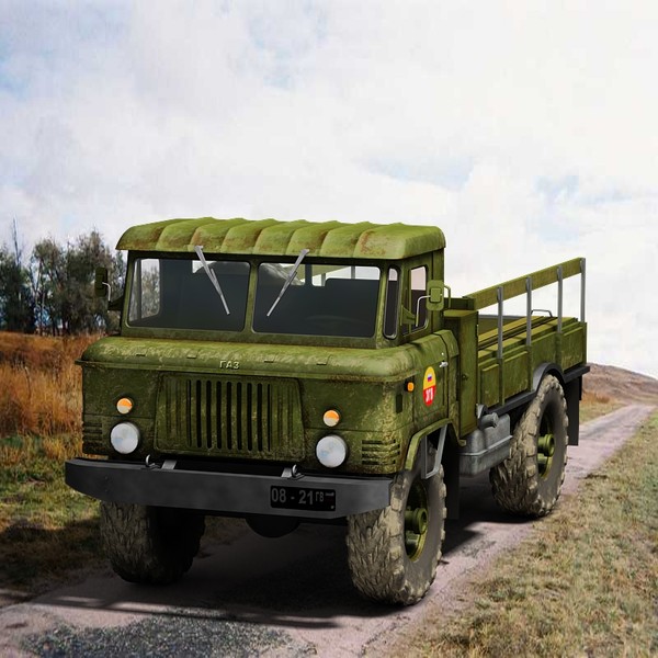 3d model russian gaz66 truck - GAZ 66 by Sandu_Bublic