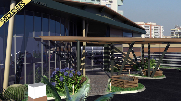 3d model exterior design modern building - Modern Office Building by solarseas