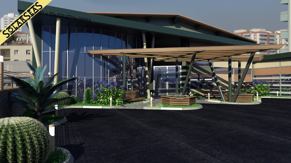 3d model exterior design modern building - Modern Office Building by solarseas
