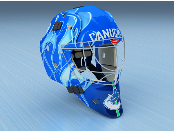maya ice hockey goalie helmet - Goalie Ice Hockey Helmet... by gtalon