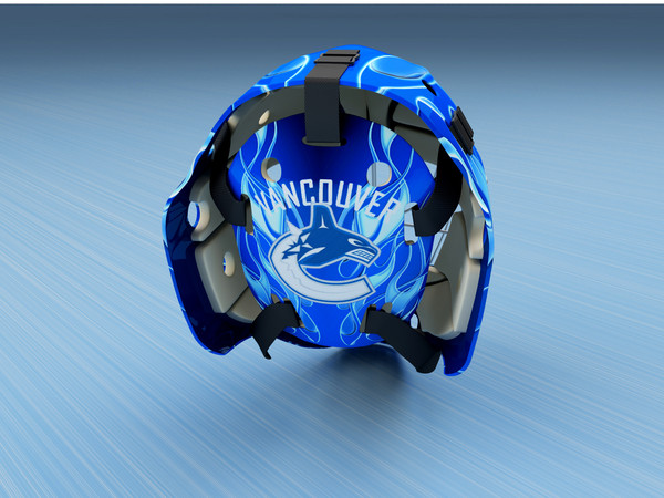 maya ice hockey goalie helmet - Goalie Ice Hockey Helmet... by gtalon