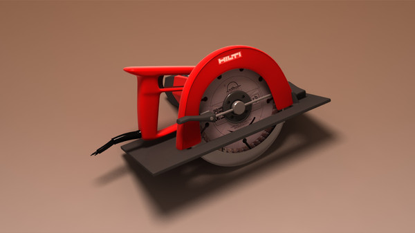 circular saw hilti wsc 3d model - Hilti WSC 167 Circular Saw by emkei