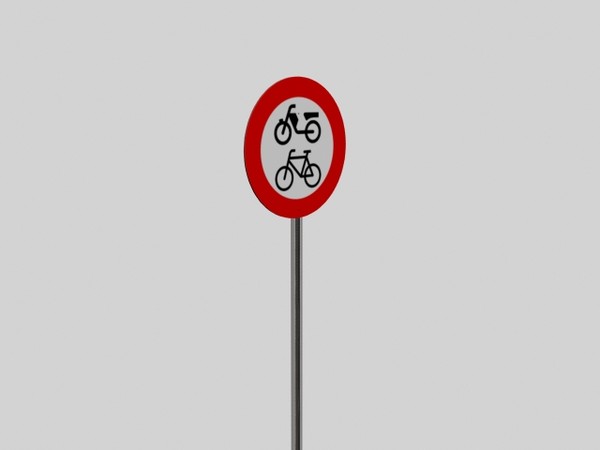 3d road signs model - bisimotor by harmanli