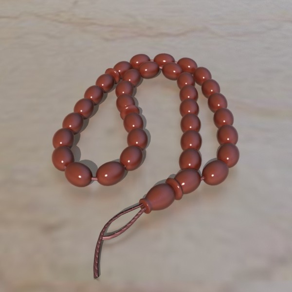3d model muslim rosary - Muslim Rosary by mostlysquare