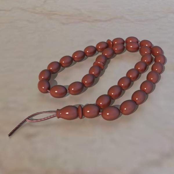 3d model muslim rosary - Muslim Rosary by mostlysquare