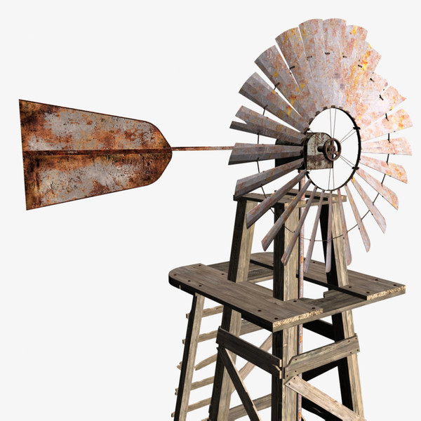 old farm windmill 3ds - The Old Farm Windmill... by chaosfractal
