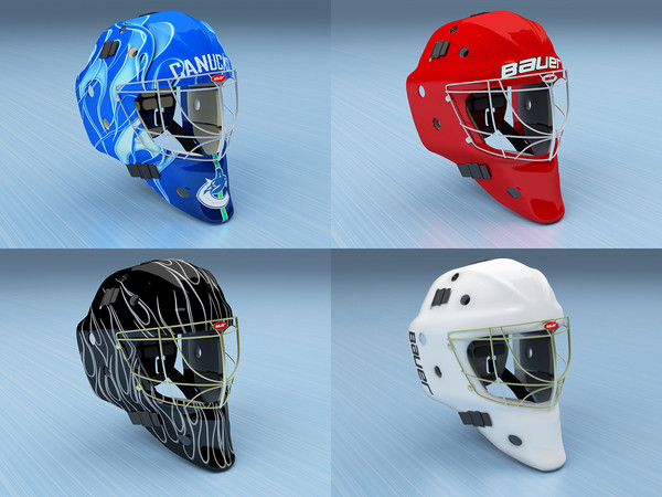 maya ice hockey goalie helmet - Goalie Ice Hockey Helmet... by gtalon