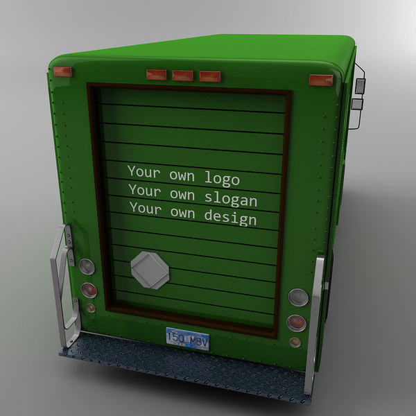 courier delivery truck morgan 3d model - FEDEX Courier truck Morgan Olson van by Leeift