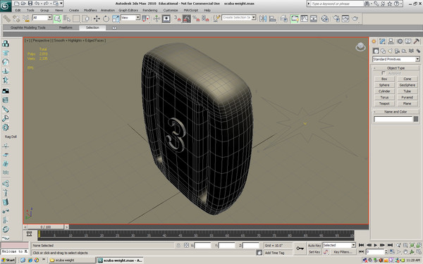 lead weight scuba 3d model - scuba weight by Animation Anchor Line