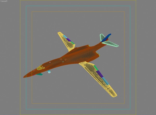 3d rockwell b-1 lancer bomber - Rockwell B-1 Lancer by 3d_addict