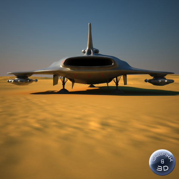 space craft 3d model - Space Craft (Warship)... by PolyTron