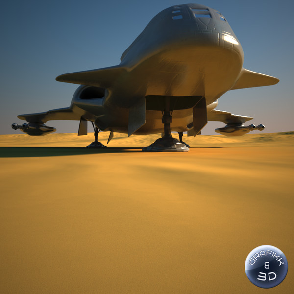 space craft 3d model - Space Craft (Warship)... by PolyTron