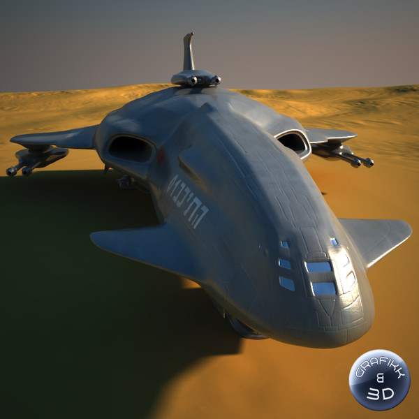 space craft 3d model - Space Craft (Warship)... by PolyTron