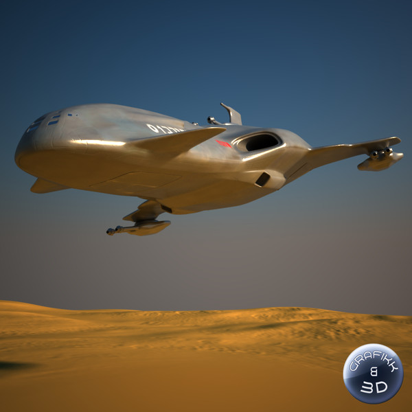 space craft 3d model - Space Craft (Warship)... by PolyTron