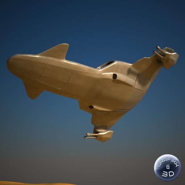 space craft 3d model - Space Craft (Warship)... by PolyTron