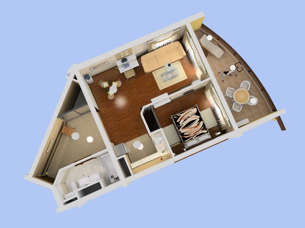 3d model apartment 1 - Flat 1... by etsale
