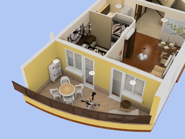 3d model apartment 1 - Flat 1... by etsale