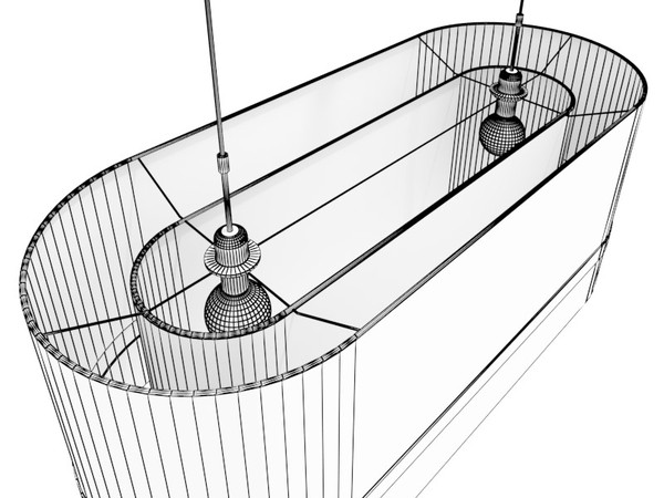 dxf moooi fringe6 fringe lamps - Moooi Fringe6 ceiling lamp by 3DmakeWork